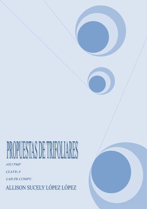 Propuestas De Trifoliares Asll