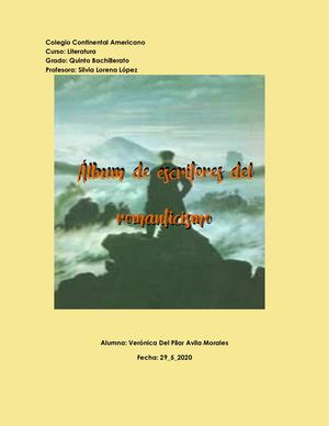 Escritores Del Romanticismo