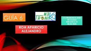 Guía 6 Roa Mecanica Iii Power Point