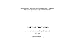 программа по военным сборам