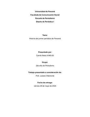 Historia Del Primer Periódico De Panamá
