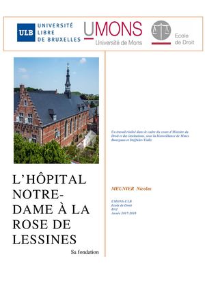 Hôpital Notre Dame À La Rose Nicolas Meunier Travail