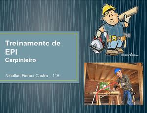 Treinamento De Epi Carpinteiro