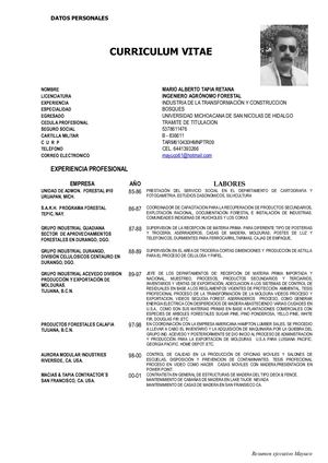 CURRICULUM VIVIENDAS ALTERNATIVAS