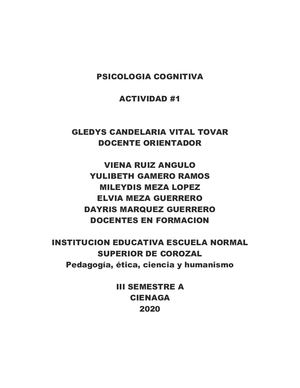 REVISTA PSICOLOGÍA COGNITIVA