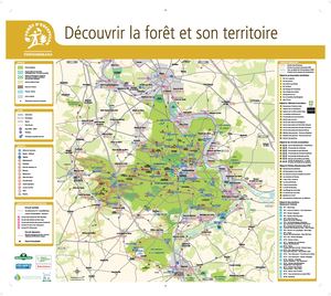 Carte Touristique Forêt de Fontainebleau