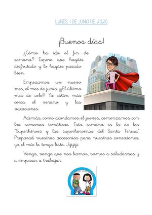 Tarea Lunes 1 De Junio