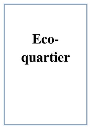 Eco Quartier