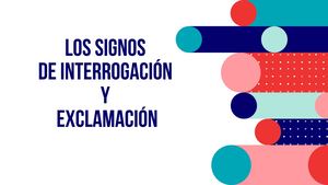 Los Signos De Interrogación Y Admiración May