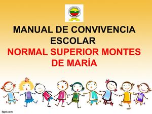 Presentacion Apartes Manual De Convivencia
