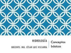 Conceptos Basicos De Hidrología
