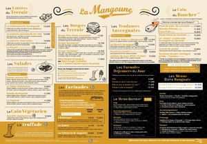 Carte La Mangoune Printemps/Été 2020 (La Mangoune Limoges)