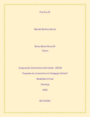 Cartilla De Practica II Marisol Benitez Garcia