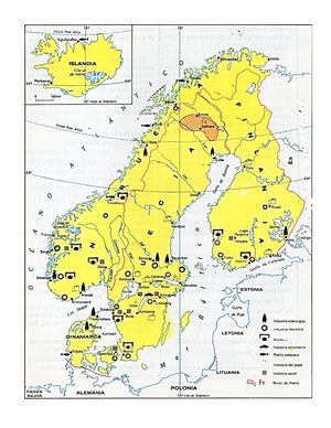 Europa, Mapa Económico de la Región Nórdica