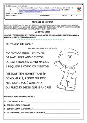 1ºs Anos-História