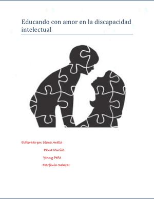 Educando Con Amor En La Discapacidad Intelectual