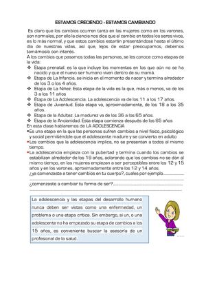 Estamos Creciendo Estamos Cambiando