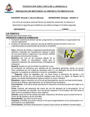 Reproducción en los seres vivos