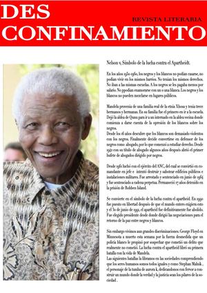 Borrador Primera version Contra Portada Proceso Nelson Mandela: Simbolo de la lucha contra el Apartheid