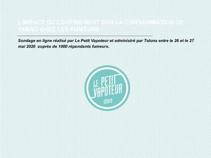 Sondage Le Petit Vapoteur Toluna Confinement Et Tabac Mai2020