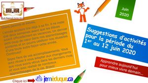 Planification Ersa 1er Au 12 Juin 2020