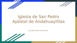 Iglesia De San Pedro Apóstol De Andahuaylillas