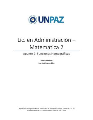 Apunte Teorico Homografica