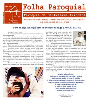 Folha Paroquial da Santíssima Trindade - Junho/2020