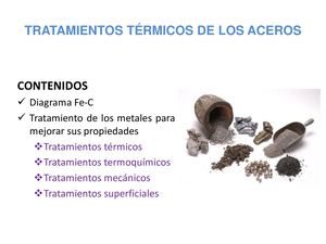 Tratamientos Térmicos y diagramas hierro carbono
