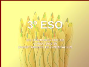 De camiño a 4º ESO. Curso 20/21. Dpto. de Orientacion