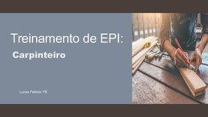 Treinamento De Epi Carpinteiro Tst