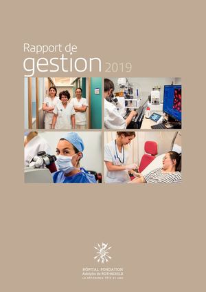 Hopital Fondation Rothschild <<Rapport de Gestion 2019
