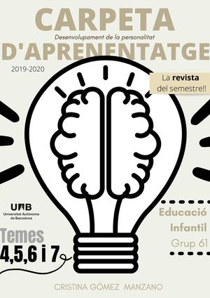 Revista carpeta d'aprenentatge - Cristina Gómez