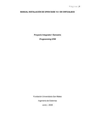 Instalación Open Suse En Virtual Box