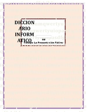 Diccionario Informatico