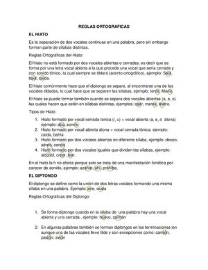 Reglas Ortograficas Julio