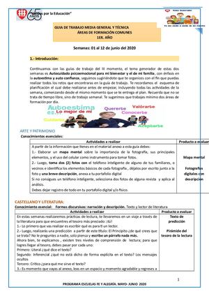 Guia De Actividades 1er Año