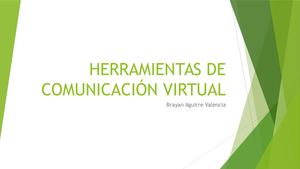 Herramientas De Comunicación Virtual