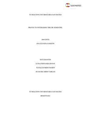 Proyecto Integrador Chocolates