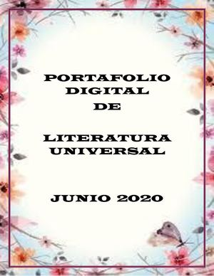 Portafolio Literatura Universal