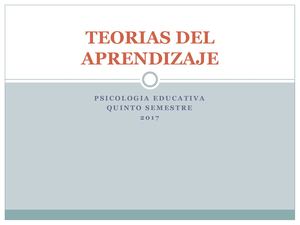 Ausubel, Gagne Y Bruner Teorias Del Aprendizaje