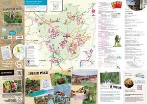Carte Touristique  Carte des circuits de randonnée en Bocage Bressuirais à proximité du Puy du FouBressuirais Proche Puy Du Fou Randonnee