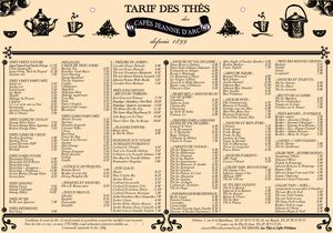 Tarifs Thes  Juin 2020