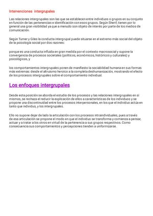 Intervenciones-intergrupales