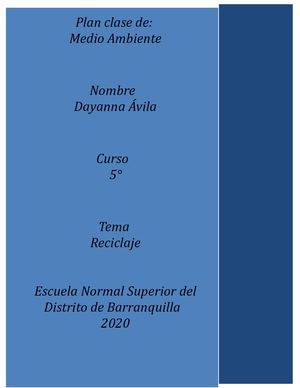 Plan Clase