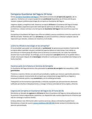 Cerrajeros Guardamar del Segura