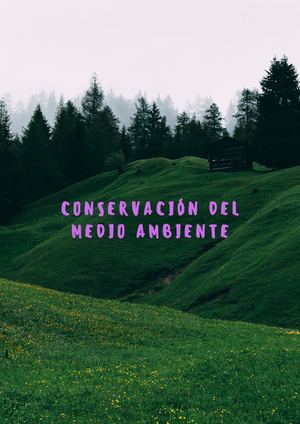 Conservación Del Medio Ambiente