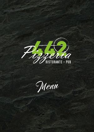 Menù Digitale Pizzeria 442