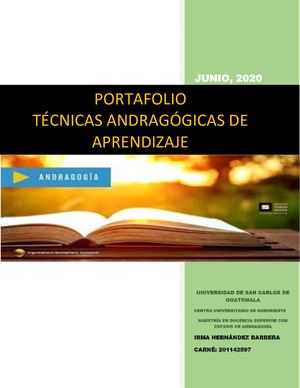 Portafolio de Técnicas Andragógicas de Aprendizaje
