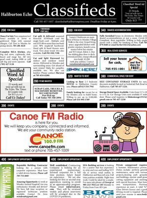 Classifieds June 2, 2020